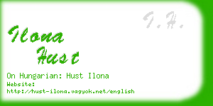 ilona hust business card